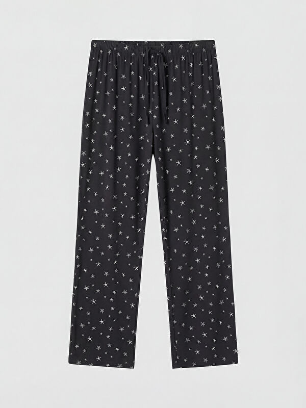 LCW DREAM Beli Lastikli Yıldız Desenli Kadın Pijama Altı