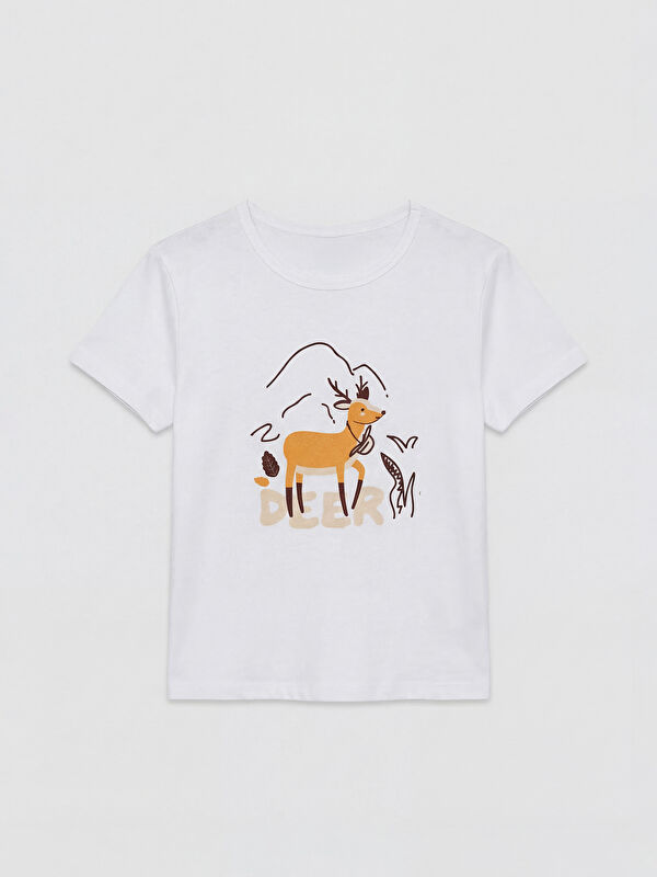 LC WAIKIKI Crew Neck Printed Boys' T-Shirt