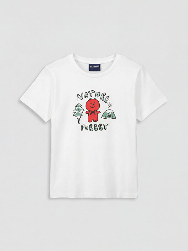 LC WAIKIKI Crew Neck Printed Boys' T-Shirt