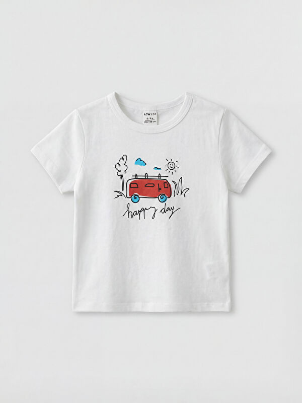 LC WAIKIKI Crew Neck Printed Boys' T-Shirt