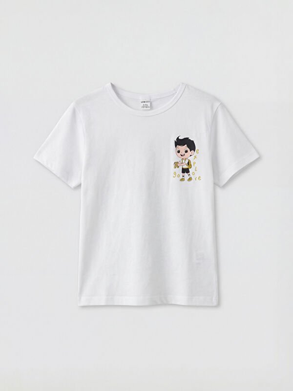 LC WAIKIKI Crew Neck Printed Boys' T-Shirt