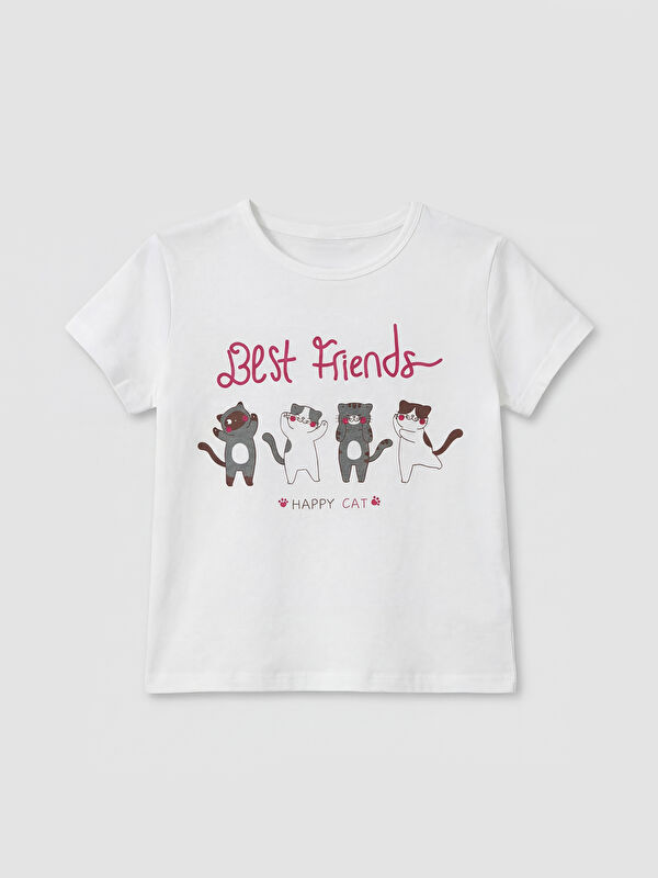 LC WAIKIKI Girl WHITE T-Shirt
