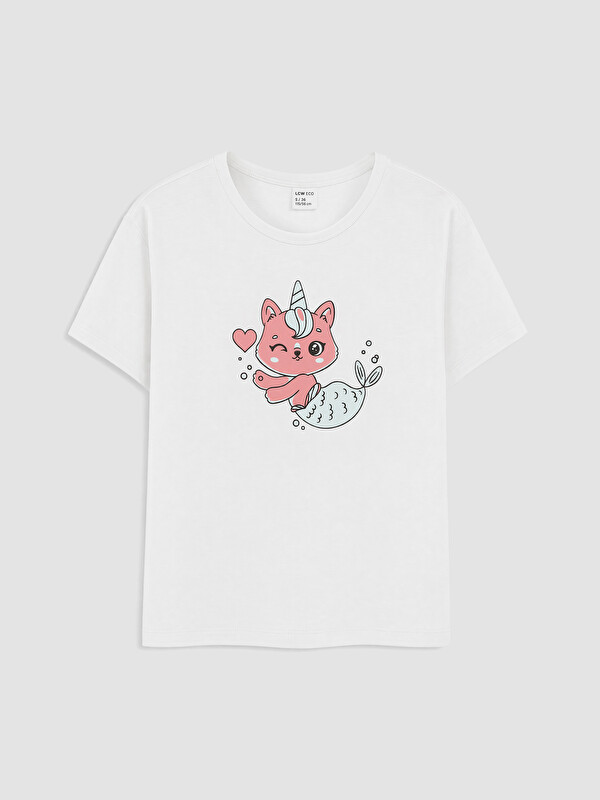 LC WAIKIKI Girl White T-Shirt