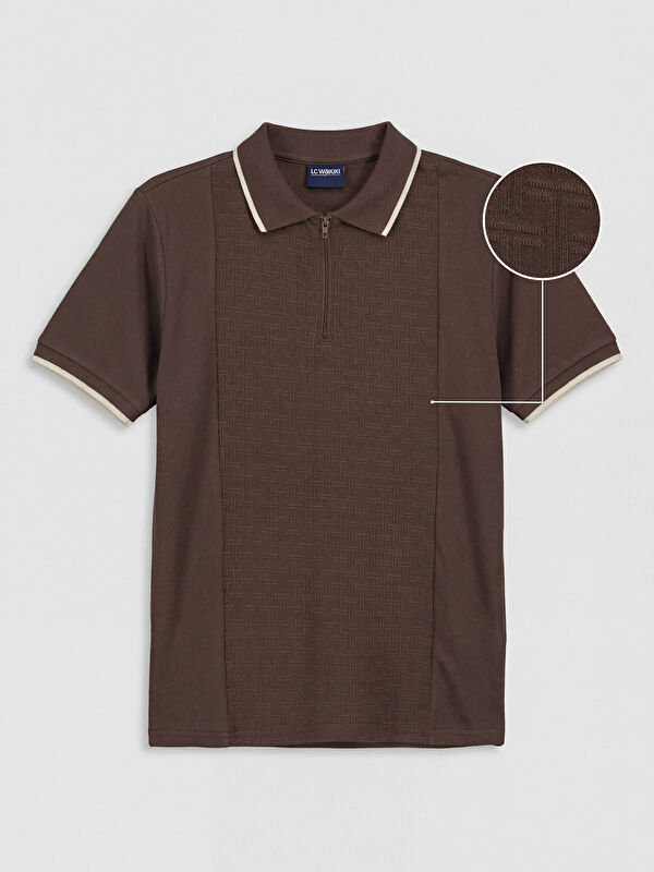 LCW Kids Polo Yaka Dokulu Erkek Çocuk Tişört