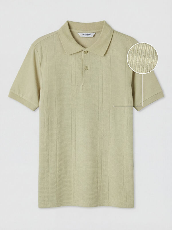 LCW Kids Polo Yaka Dokulu Erkek Çocuk Tişört