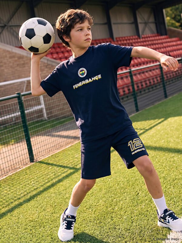 LCW Kids Fenerbahçe Baskılı Erkek Çocuk Şort