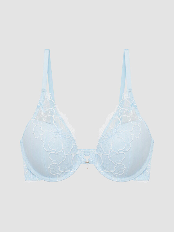 LCW DREAM Wired Non-Padded Embroidered Fancy T-Shirt Bra