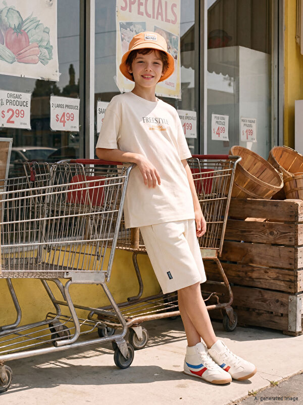 LCW Kids Beli Lastikli Erkek Çocuk Şort