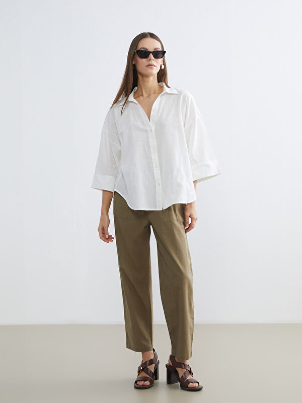 LCW Vision Women's Trousers with Elastic Waistband