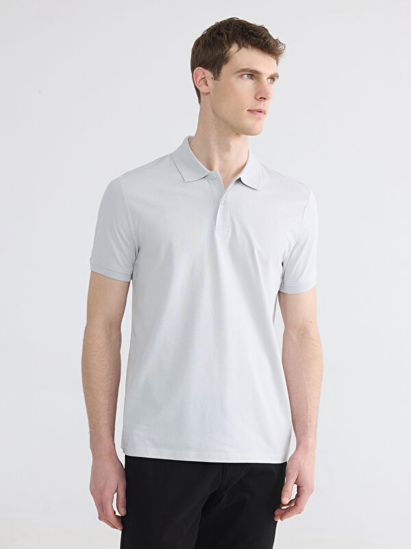 LCWAIKIKI Classic Standart Fit Polo Yaka Penye Erkek Tişört