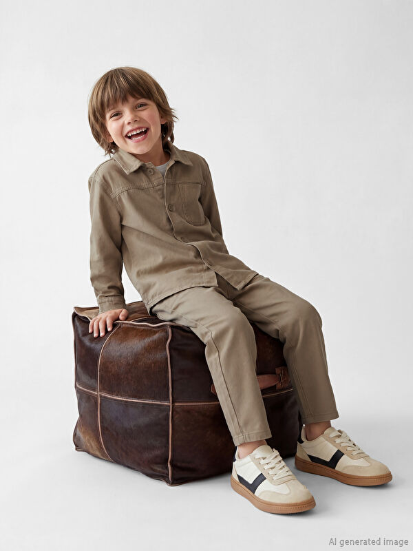 LCW Kids Erkek Çocuk Gabardin Gömlek ve Pantolon