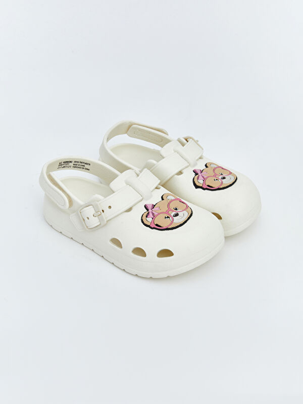 LCW STEPS Teddy Bear Printed Girls' Beach Sandal