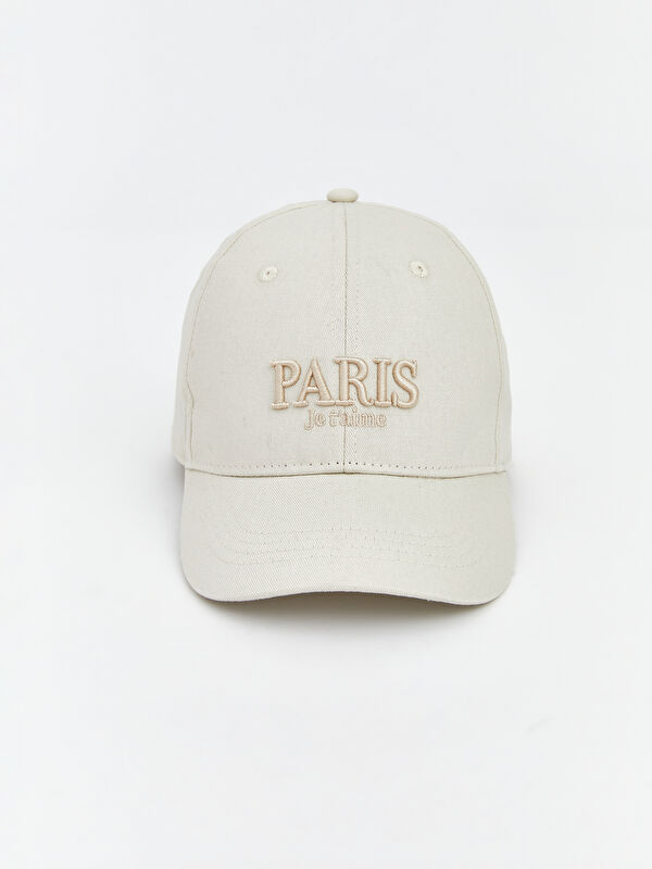 LCW ACCESSORIES Paris Nakışlı Kız Çocuk Kep Şapka 
