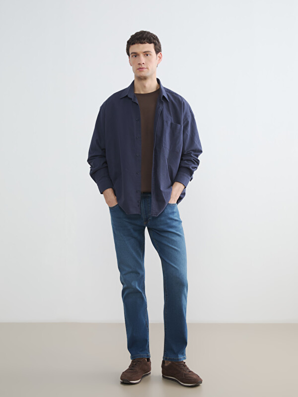 LCW Jeans მამაკაცები Მუქი Ლურჯი ჯინსი