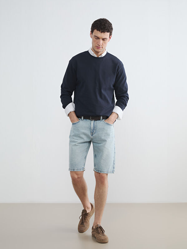 LCW Jeans Мужские джинсовые шорты слим-фит