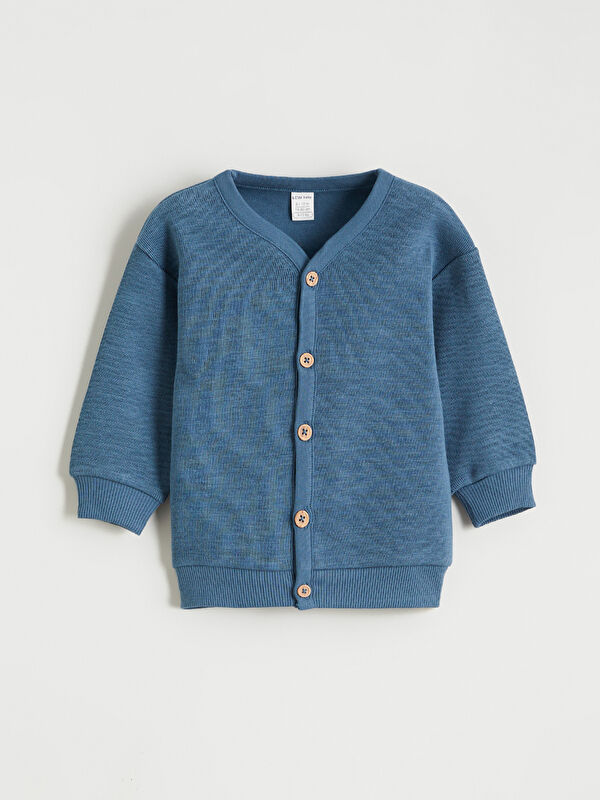 LCW ECO V Neck Baby Boys' Cardigan