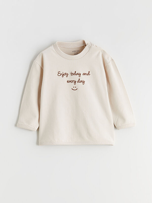 LC WAIKIKI Crew Neck Printed Baby Boy Sweatshirt