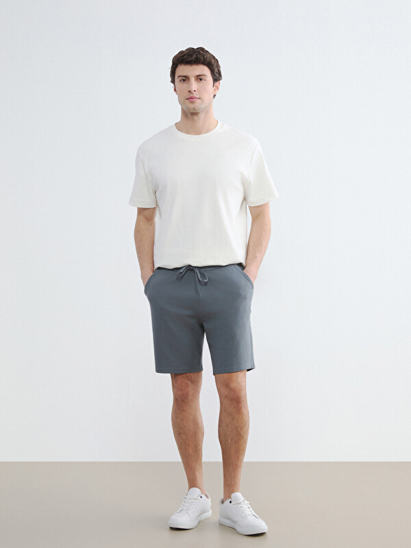 LCWAIKIKI Classic Standard Fit Men's Interlock Shorts