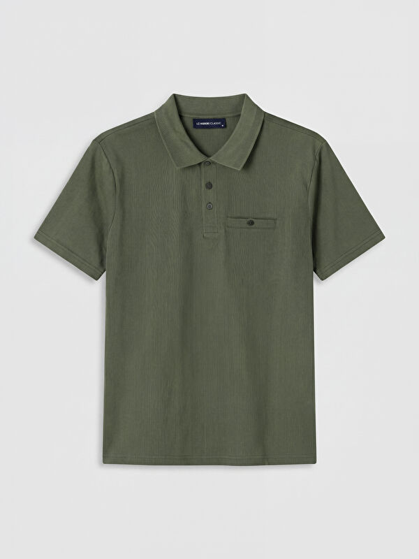 LCWAIKIKI Classic Polo Yaka Dokulu Erkek Tişört