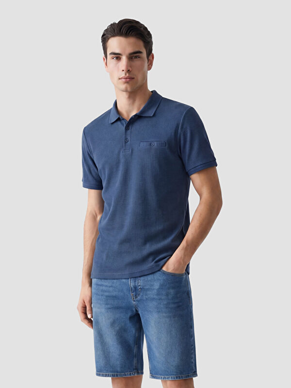 LCWAIKIKI Classic Polo Yaka Dokulu Erkek Tişört