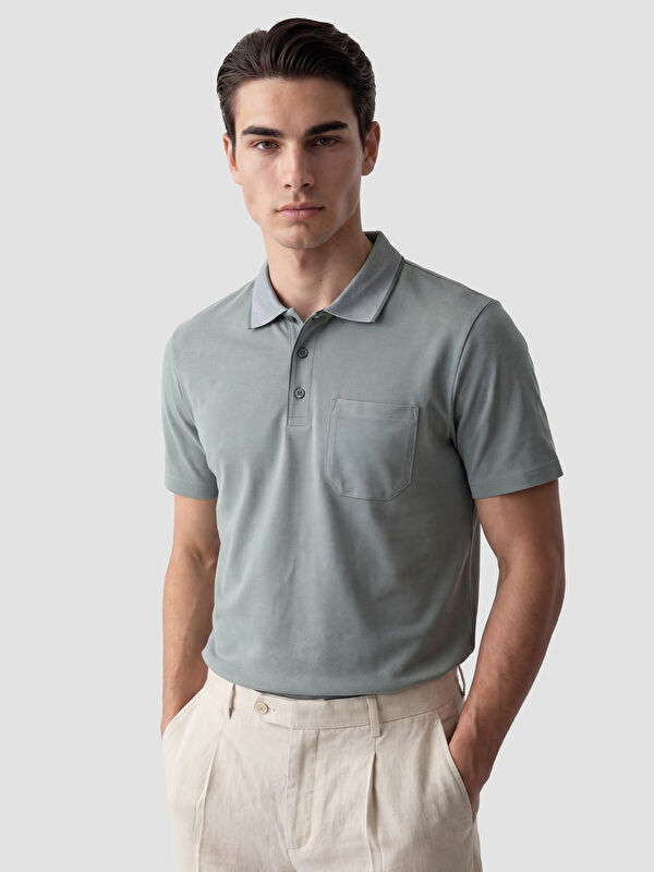 LCWAIKIKI Classic Polo Yaka Pike Erkek Tişört