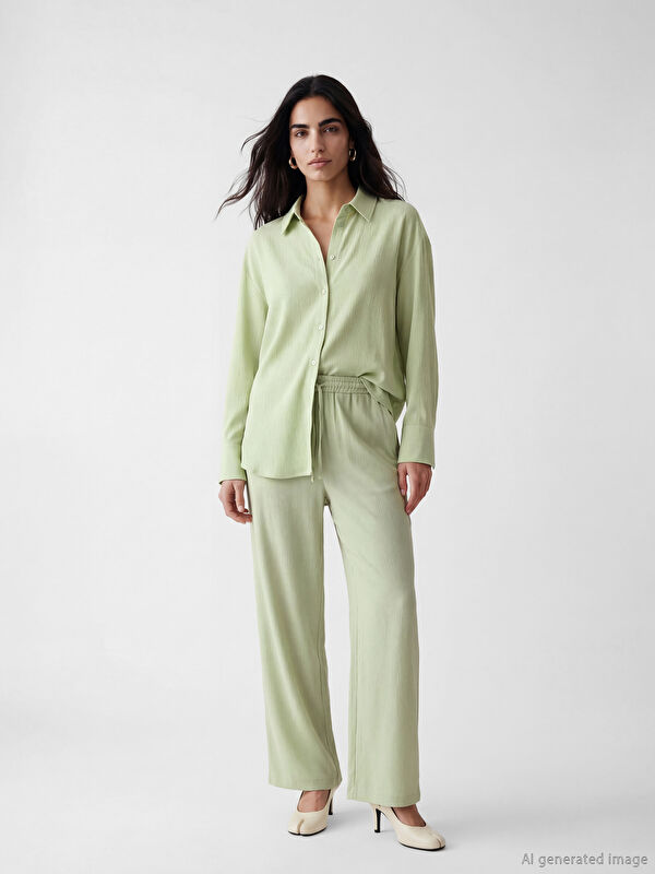 LCW Vision Pantalon Femme à Taille Élastiquée