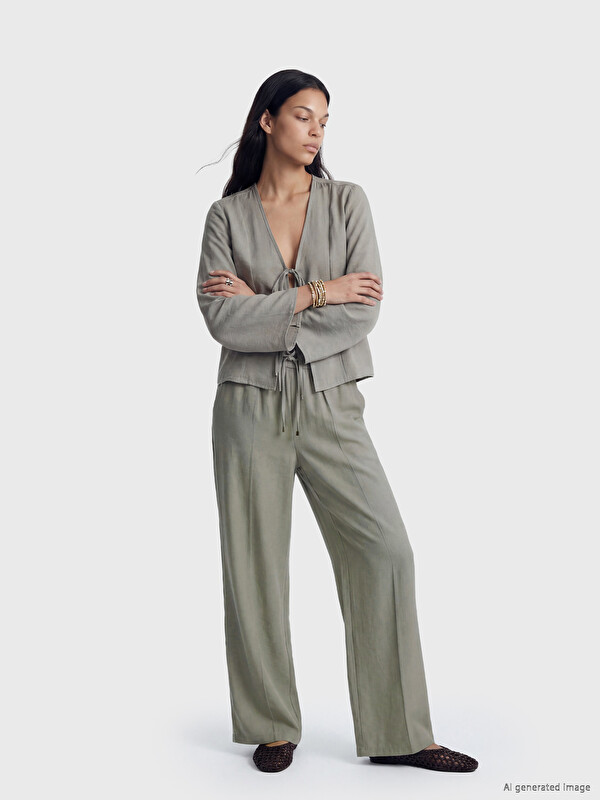 LCW Vision Woman Grey Trousers