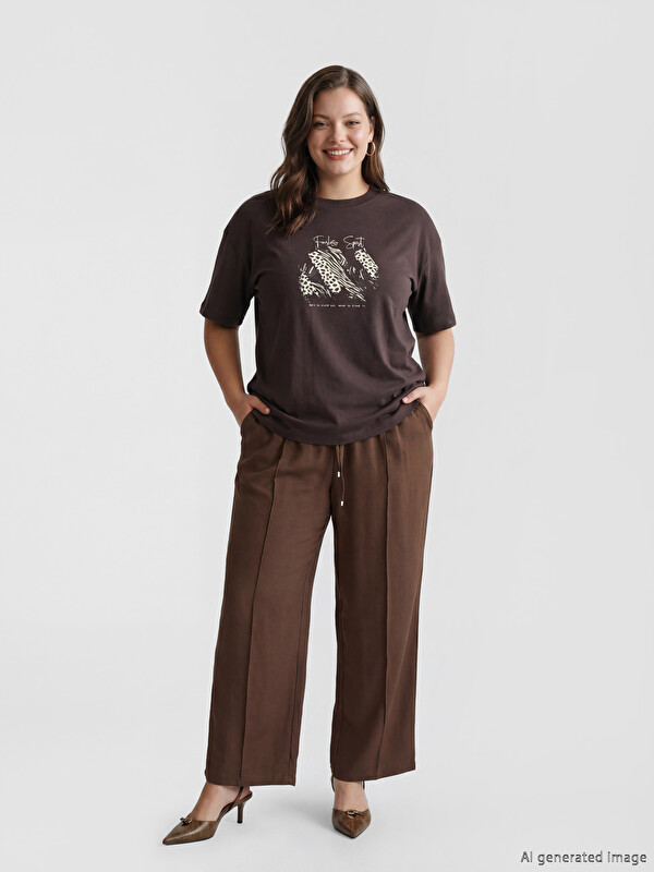 LCW Vision Woman Brown Trousers