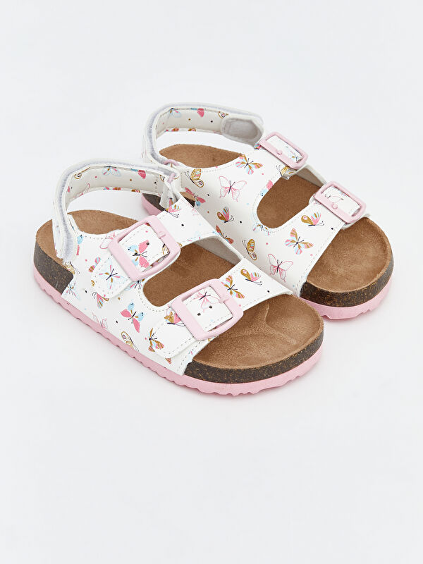 LCW STEPS Butterfly Printed Baby Girls' Sandals