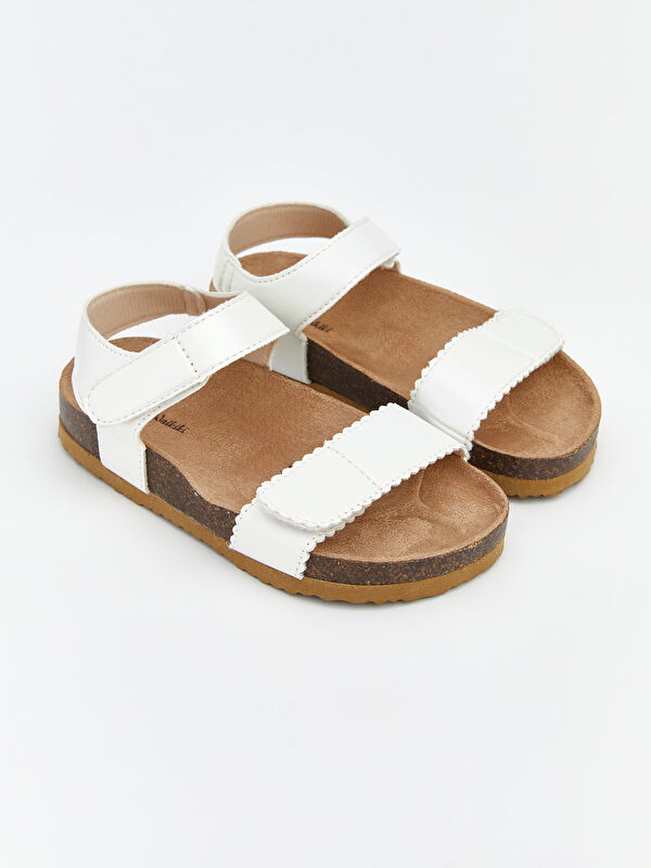 LCW STEPS Faux Leather Baby Girls' Sandals