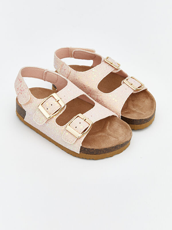 LCW STEPS Faux Leather Baby Girls' Sandals