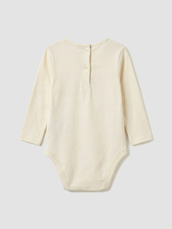 LCW baby Bisiklet Yaka Erkek Bebek Çıtçıtlı Body