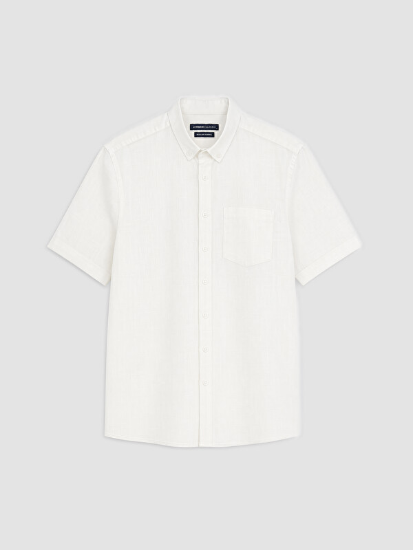 LCWAIKIKI Classic Man White Shirt