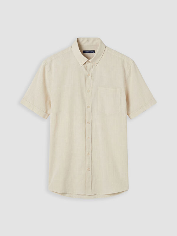 LCWAIKIKI Classic Regular Fit Armürlü Erkek Gömlek