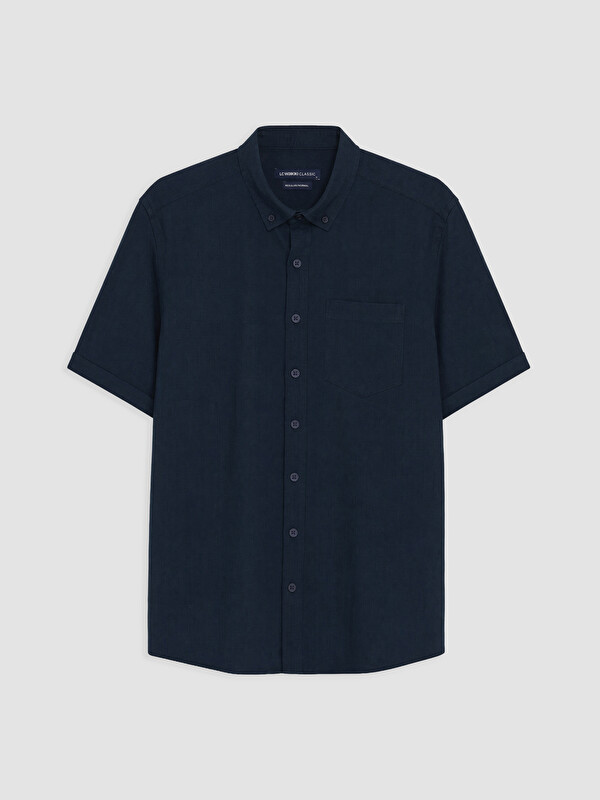 LCWAIKIKI Classic Man Navy Shirt