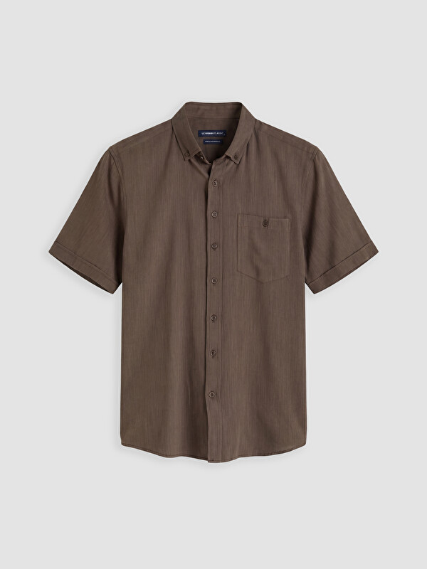 LCWAIKIKI Classic Regular Fit Armürlü Erkek Gömlek