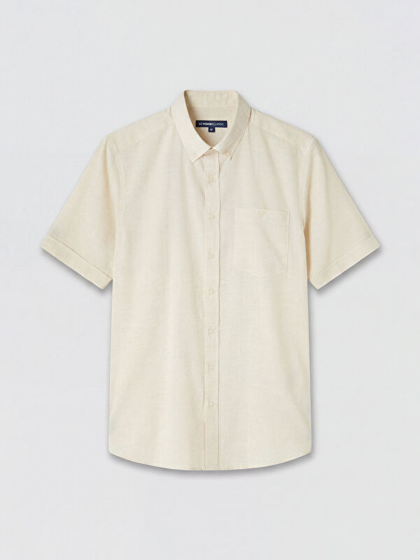 LCWAIKIKI Classic Regular Fit Armürlü Erkek Gömlek