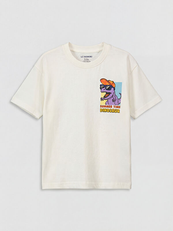 LCW Kids Crew Neck Printed Boys' T-Shirt
