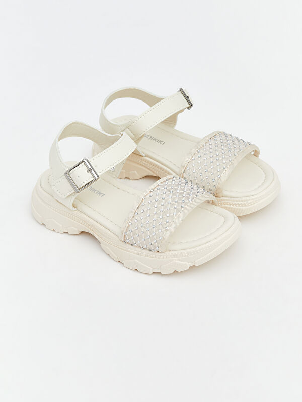 LCW STEPS Rhinestone Detail Girls' Sandals