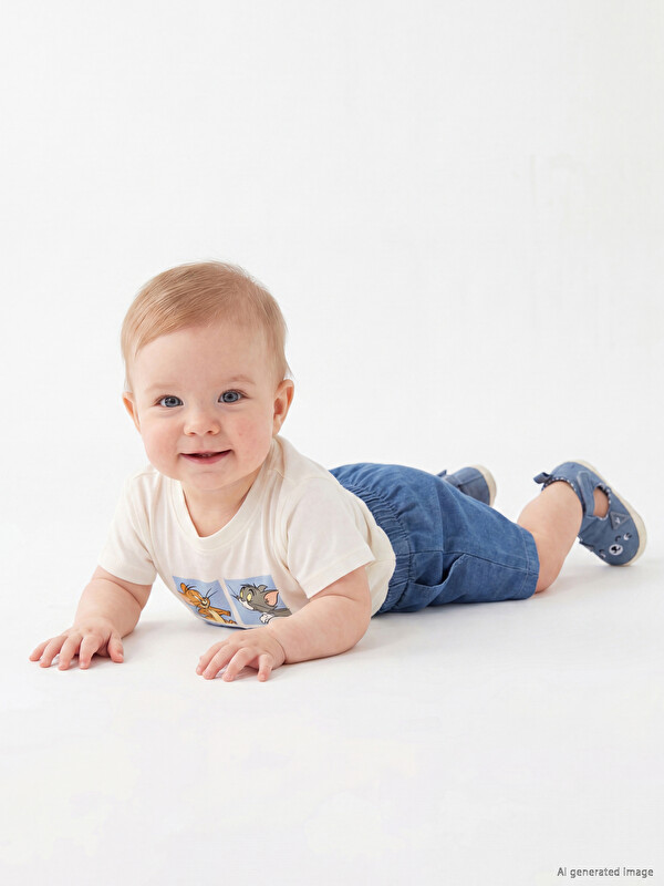 LCW baby Комплект для малышей мальчиков с круглым вырезом и принтом Том и Джерри