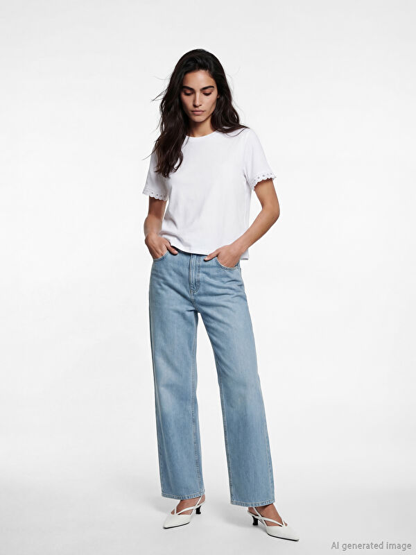 LCW EVERYDAY Yüksek Bel Straight Fit Kadın Jean Pantolon