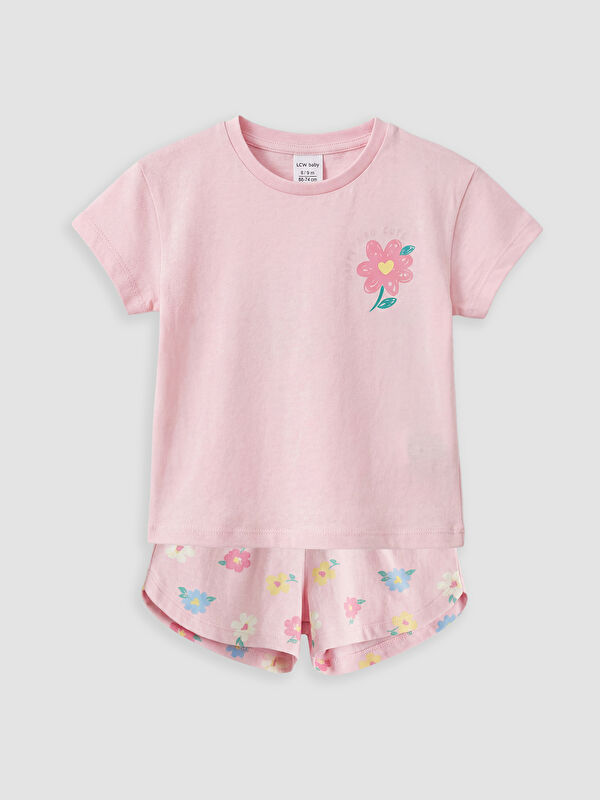 LCW baby Floral Baby Girls' Shorts Set