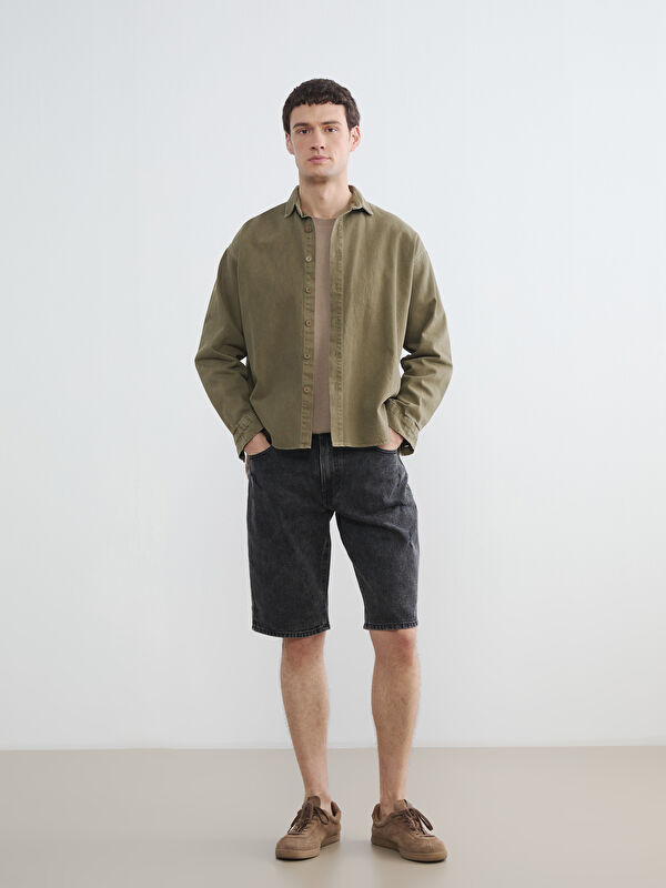 LCW Jeans Man BLACK Denim Shorts