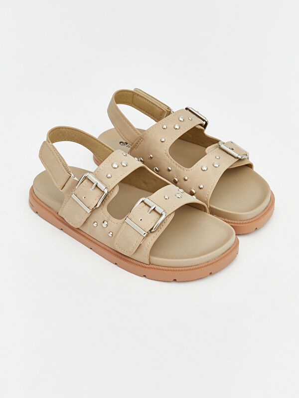 LCW STEPS Taşlı Kız Çocuk Sandalet
