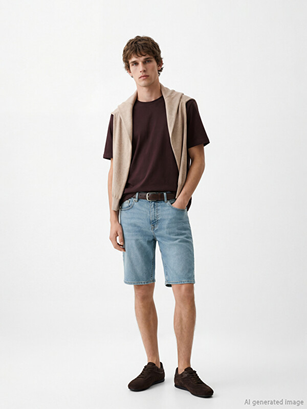 LCW Jeans Süper Skinny Fit Erkek Jean Şort