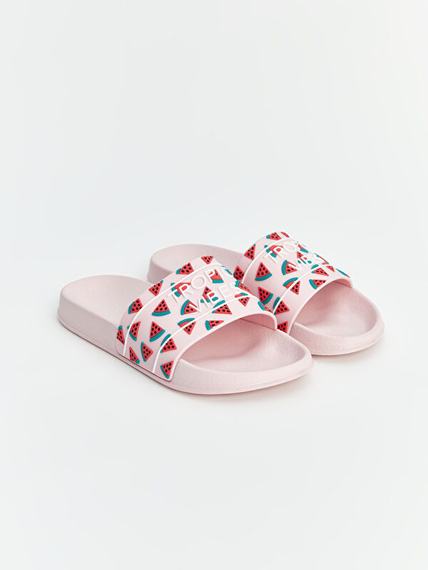 LCW STEPS Watermelon Printed Women's Sliders