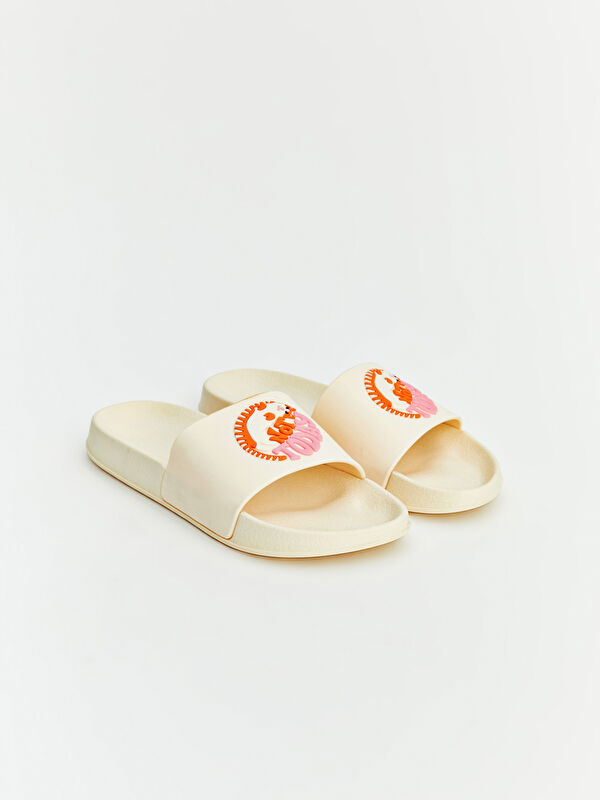 LCW STEPS Printed Women's Sliders