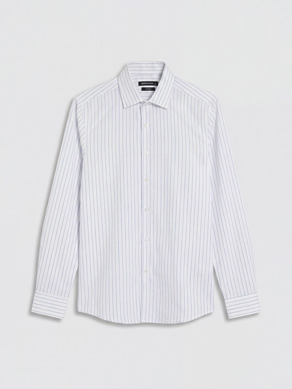 LCW BUSINESS Slim Fit Çizgili Erkek Gömlek