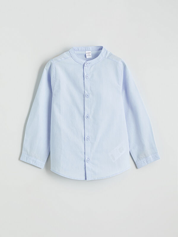 LCW Kids Boys' Mandarin Collar Poplin Shirt