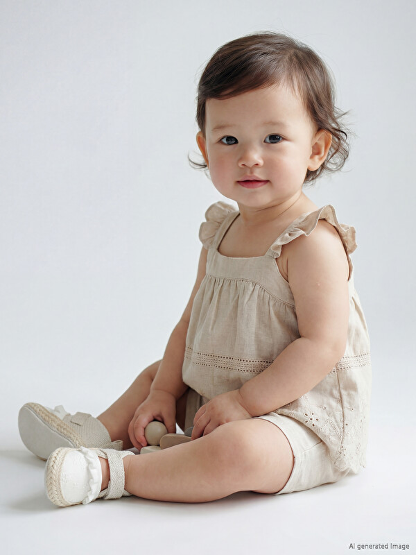 LCW baby Kız Bebek Ajurlu Takım